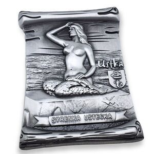 Ustka Poland Fridge Refrigerator Magnet Souvenir Mermaid of the Earth Syrenka 3d